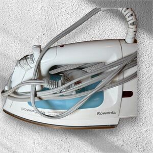 Rowenta White and Blue Steam Iron